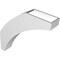 Ekena Millwork 4-in. W x 20-in. D x 20-in. H Thorton Architectural Grade PVC Knee Brace BRCP04X20X20THR - alternate 3
